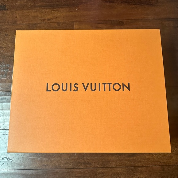 Louis Vuitton Other - Louis Vuitton Original Orange Storage Box 18x14.5x6.5 inches blue lettering